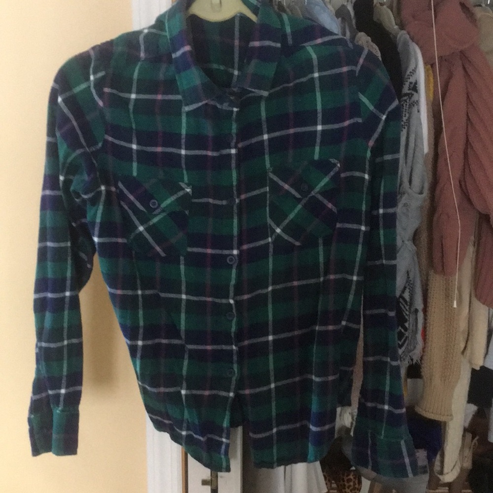 Volvo’s button down plaid